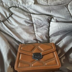 brown new mid purse